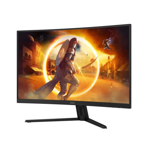 AOC G4 CQ32G4VE computer monitor 81.3 cm (32") 2560 x 1440 pixels Quad HD LCD Black, Grey - Image 5