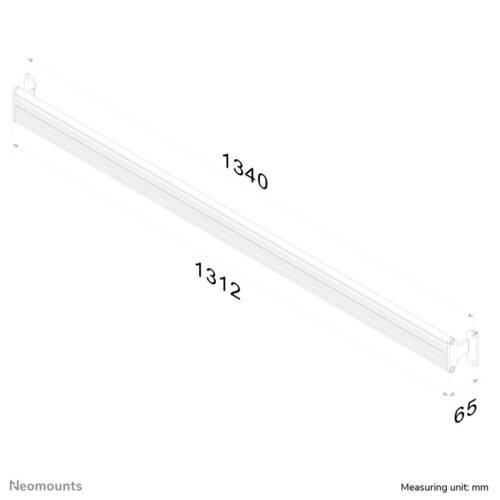 Neomounts FPMA-WTB100 Toolbar wall rail 10-24" - Image 2
