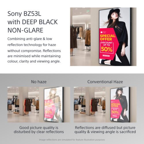 Sony BRAVIA FW-98BZ53L 4K HDR Full Array LED Professional display,780 cd/m2, Deep Black Non-Glare 47% Haze, 24/7 & 5 years Prim - Image 8