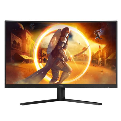 AOC G4 CQ32G4VE computer monitor 81.3 cm (32") 2560 x 1440 pixels Quad HD LCD Black, Grey - Image 2