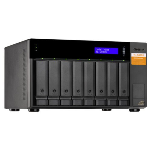 QNAP TL-D800S storage drive enclosure HDD/SSD enclosure Black, Grey 2.5/3.5" - Image 6