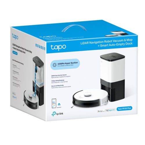 TP-Link Tapo RV30 Plus 4.4 L Bagless Black, Grey, White - Image 10