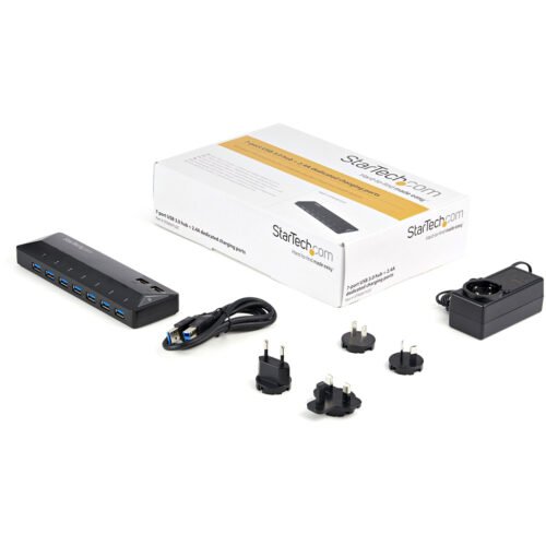 StarTech.com 7-Port USB 3.0 Hub plus Dedicated Charging Ports - 2 x 2.4A Ports~7-Port USB 3.0 Hub (5Gbps) plus Dedicated Chargi - Image 5