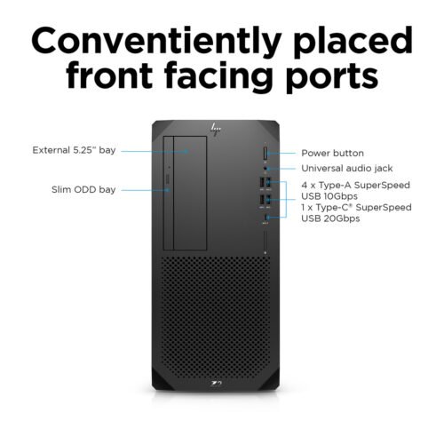 HP Z2 Tower G9 Intel® Core™ i7 i7-12700 16 GB DDR5-SDRAM 512 GB SSD Windows 11 Pro Workstation Black - Image 6