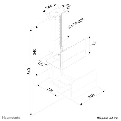 Neomounts CPU-D200SILVER CPU holder - max 30 kg - universal - Image 2