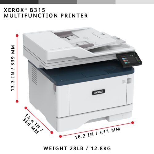 Xerox B315 A4 40ppm Wireless Duplex Copy/Print/Scan/Fax PS3 PCL5e/6 2 Trays 350 Sheets UK - Image 17