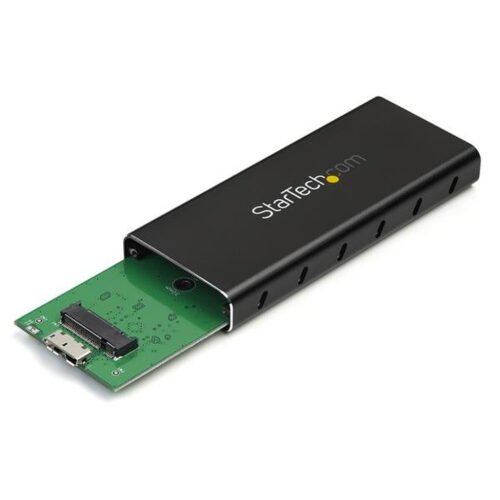 StarTech.com M.2 SSD Enclosure for M.2 SATA SSDs - USB 3.1 (10Gbps) with USB-C Cable - Image 2