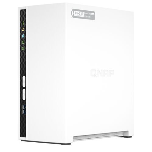 QNAP TS-233 NAS/storage server Tower ARM Cortex-A55 2 GB 0 TB QNAP QTS White - Image 4