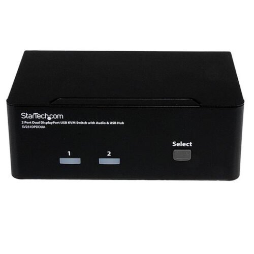 StarTech.com 2 Port Dual DisplayPort USB KVM Switch with Audio & USB 2.0 Hub - Image 4