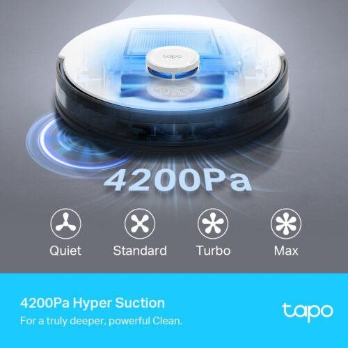 TP-Link Tapo RV30 Plus 4.4 L Bagless Black, Grey, White - Image 5