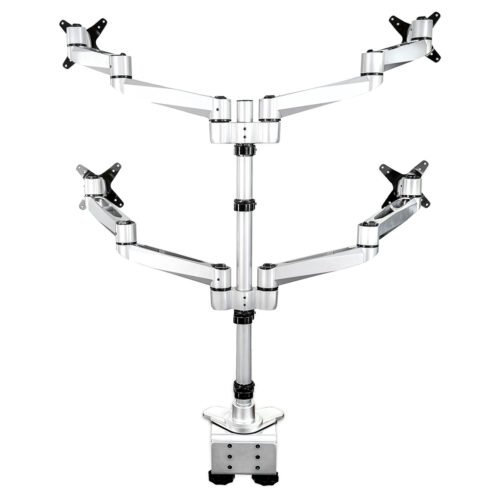 StarTech.com Desk Mount Quad Monitor Arm – Premium Articulating VESA 4 Monitor Mount 2x2 up to 30" – Ergonomic Height Adjus - Image 8
