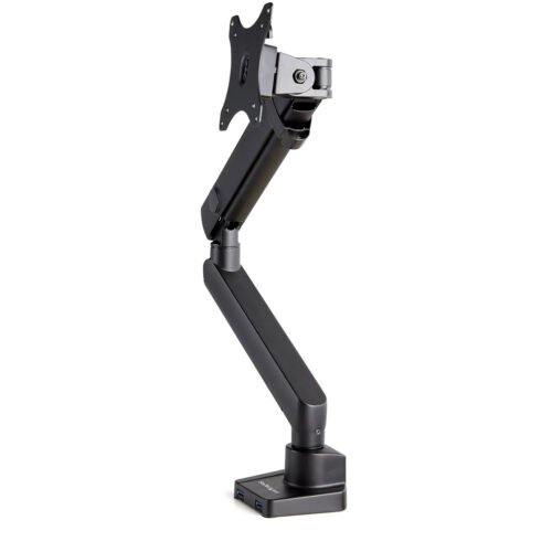 StarTech.com Desk Mount Monitor Arm with 2x USB 3.0 ports, Slim Full Motion Single Monitor Mount, up to 34" (17.6lb/8kg) VESA D