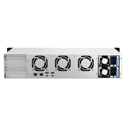 QNAP TS-873AeU-RP NAS Rack (2U) Ryzen Embedded V1500B 4 GB DDR4 0 TB QuTS hero Black - Image 3