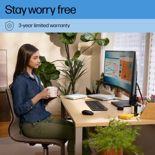 HP P34hc G4 WQHD USB-C Curved Monitor - P34hc - Image 4