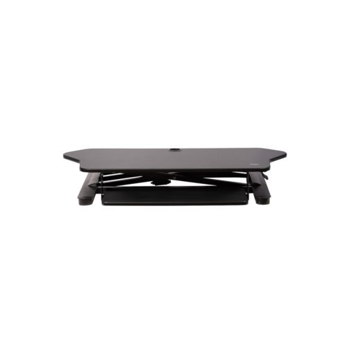 StarTech.com Corner Sit Stand Desk Converter with Keyboard Tray - Large Surface (35" x 21") - Height Adjustable Ergonomic Deskt - Image 7