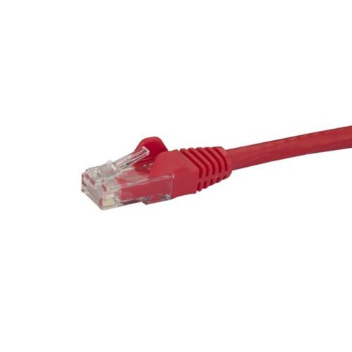 StarTech.com 10m CAT6 Ethernet Cable - Red CAT 6 Gigabit Ethernet Wire -650MHz 100W PoE RJ45 UTP Network/Patch Cord Snagless w/ - Image 2