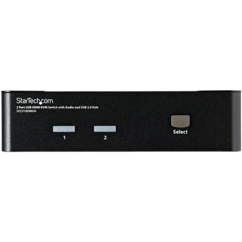 StarTech.com 2 Port USB HDMI KVM Switch with Audio and USB 2.0 Hub - Image 3