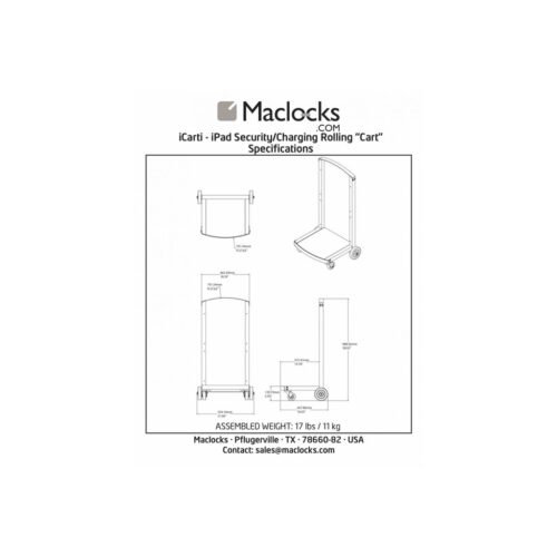 Compulocks CartiPad Tablet / Laptop Charging Cabinet For Counter Top or Wall Mount UK Power Plug - Image 2