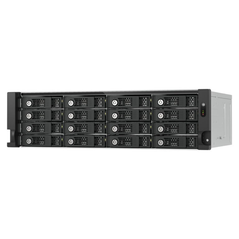 QNAP TL-R1600PES-RP storage drive enclosure HDD/SSD enclosure Black, Grey 2.5/3.5"