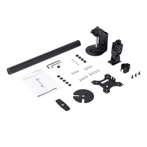 StarTech.com Single Monitor Desk Mount - Single Screen Heavy Duty Pole Mount for up to 8kg VESA Compatible Displays - Ergonomic - Image 5