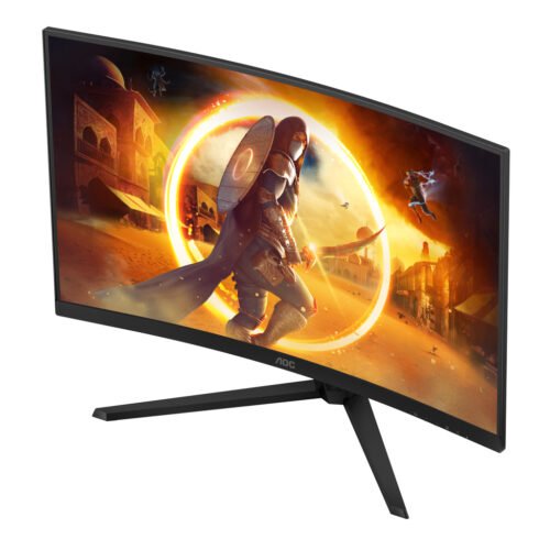 AOC G4 CQ32G4VE computer monitor 81.3 cm (32") 2560 x 1440 pixels Quad HD LCD Black, Grey - Image 7