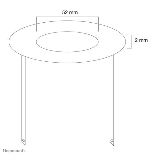 Neomounts FPMA-CRS5 Ceiling cover - diam. 52 mm - Image 2