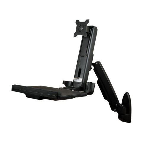 StarTech.com Wall Mount Workstation - Articulating Full Motion Standing Desk with Ergonomic Height Adjustable Monitor & Keyboar - Image 6