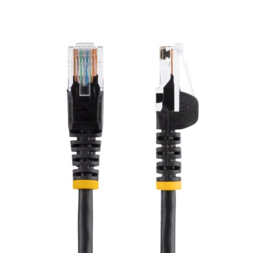 StarTech.com Cat5e Patch Cable with Snagless RJ45 Connectors - 5 m, Black - Image 2
