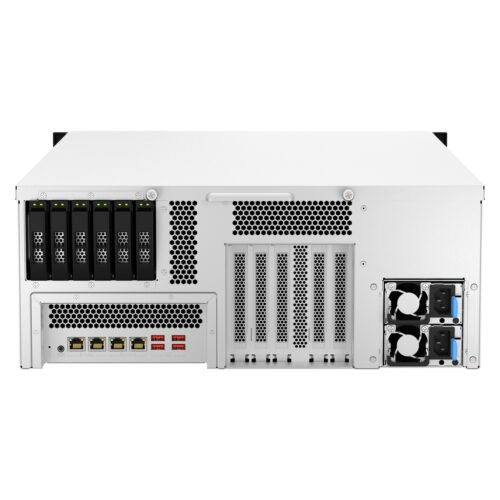 QNAP TS-H3087XU-RP NAS Rack (4U) Intel Xeon E E-2378 64 GB DDR4 0 TB QuTS hero Black, White - Image 4
