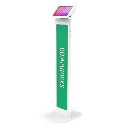 Compulocks iPad mini 8.3" Space Enclosure Brandable Floor Stand White