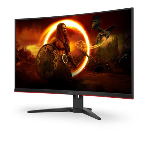 AOC G2 C32G2ZE/BK computer monitor 80 cm (31.5") 1920 x 1080 pixels Full HD LED Black, Red - Image 4