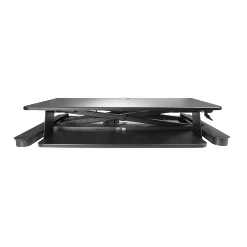 StarTech.com Sit Stand Desk Converter with Keyboard Tray - Large 35” x 21" Surface - Height Adjustable Ergonomic Desktop/Tabl - Image 4
