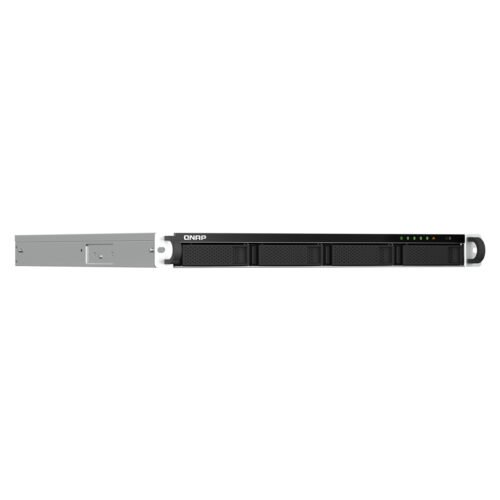 QNAP TS-464U-RP NAS Rack (1U) Intel® Celeron® N5095 8 GB DDR4 0 TB QNAP Turbo System Aluminium, Black - Image 3