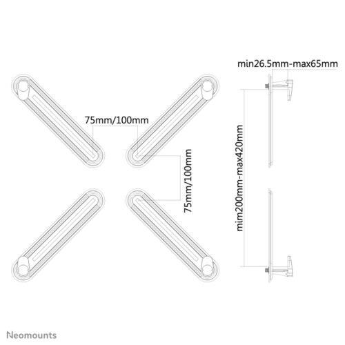 Neomounts FPMA-VESANON VESA-adapter 10-27" - Image 4