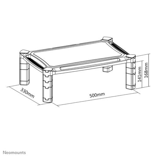 Neomounts NSMONITOR20 Monitor/laptop riser - height adjustable - universal - Image 10