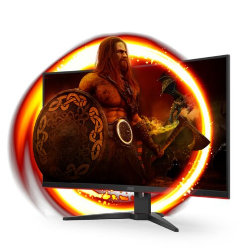 AOC G2 C32G2ZE/BK computer monitor 80 cm (31.5") 1920 x 1080 pixels Full HD LED Black, Red - Image 2