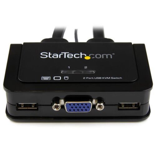 StarTech.com 2 Port USB VGA Cable KVM Switch - USB Powered with Remote Switch - Image 2