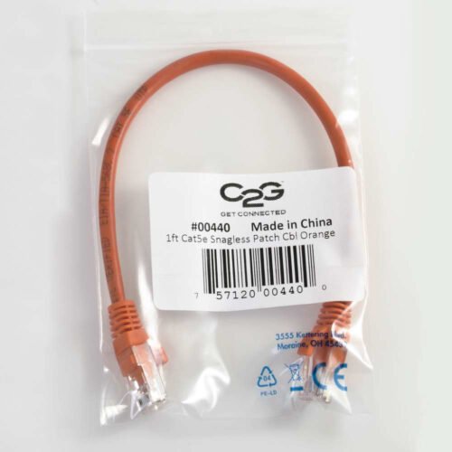 C2G Cat5e Snagless Patch Cable Orange 5m networking cable U/UTP (UTP) - Image 2