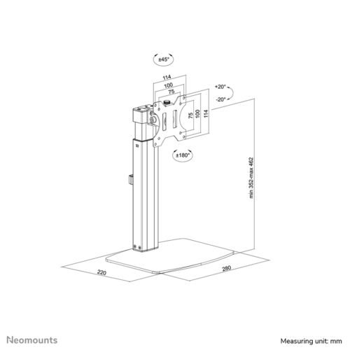 Neomounts FPMA-D865BLACK Monitor stand 10-32" - gas spring - Image 18