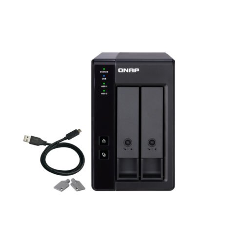 QNAP TR-002 storage drive enclosure HDD/SSD enclosure Black 2.5/3.5" - Image 2