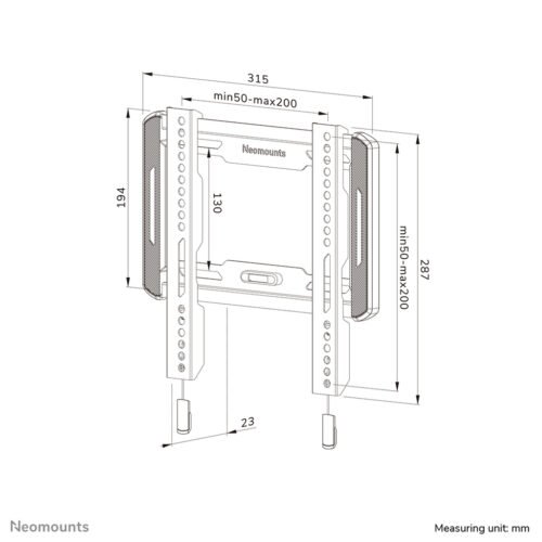 Neomounts WL30-550BL12 TV mount wall 24-65" - ultra-flat - easy install - Image 15