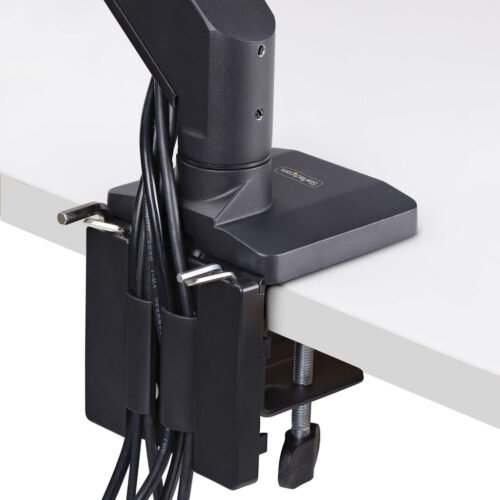 StarTech.com Crossbar Triple Monitor Desk Mount For Up To Three 27in Screens, VESA 75x75/100x100, Tool-Less Arm Adjustments, C- - Image 5