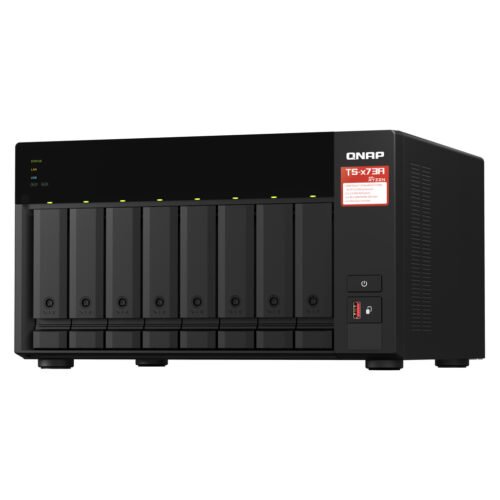 QNAP TS-873A NAS Tower Ryzen Embedded V1500B 8 GB DDR4 0 TB QNAP Turbo System Black - Image 6