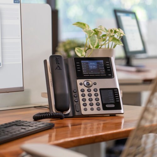 POLY Edge E400 IP Phone and PoE-enabled - Image 3