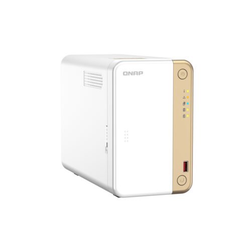 QNAP TS-262 NAS Tower Intel® Celeron® N4505 4 GB 0 TB QNAP QTS Gold, White - Image 4
