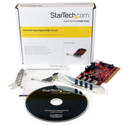 StarTech.com 4 Port PCI SuperSpeed USB 3.0 Adapter Card with SATA / SP4 Power - Image 5