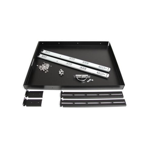 StarTech.com 1U Sliding Server Rack Mount Keyboard Shelf Tray, 55lbs (25Kg), 22in (55cm) Deep Steel Pull Out Drawer for 19" AV, - Image 5