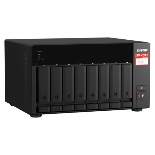 QNAP TS-873A NAS Tower Ryzen Embedded V1500B 8 GB DDR4 0 TB QNAP Turbo System Black - Image 3