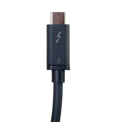 C2G 0.5m Thunderbolt 3 Cable (40Gbps) – Thunderbolt Cable – 4K support – Black - Image 3
