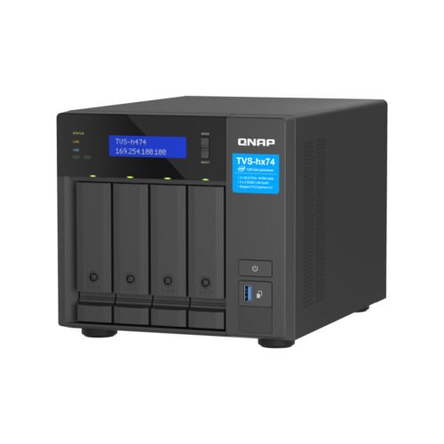 QNAP TVS-H474 NAS Tower Intel® Pentium® G7400 8 GB DDR4 0 TB QuTS hero Black - Image 5